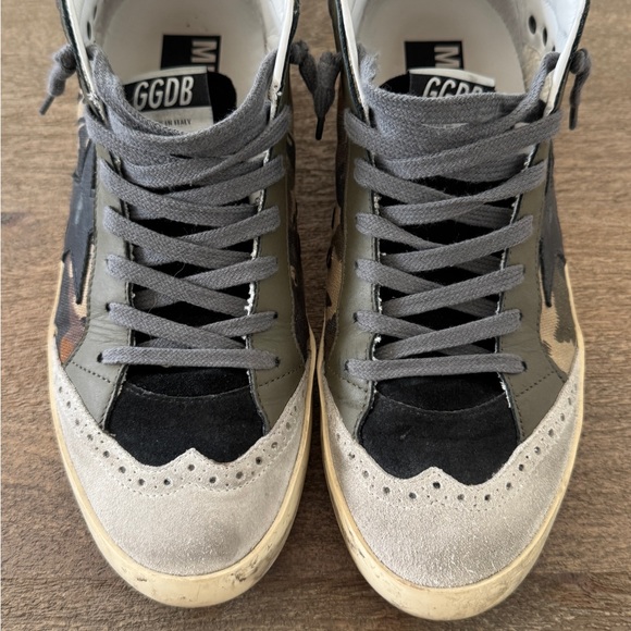 Golden Goose Camo High-Top Sneakers- Authentic - Picture 2 of 12